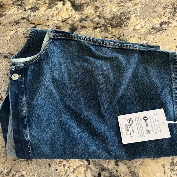 Etica Blue Crop Top - Aire Open Back Tee Terrance’s - Picture 4 of 5